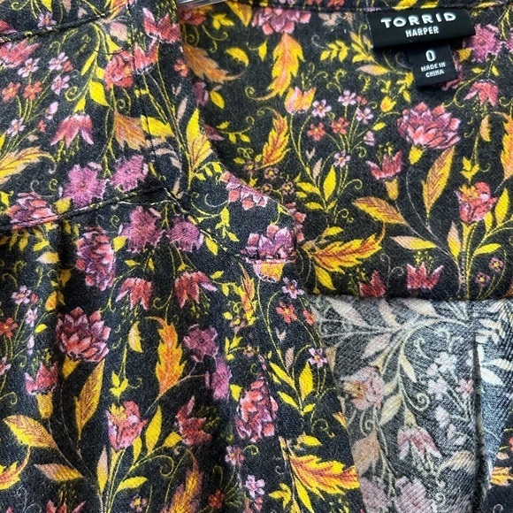 Harper Brushed Rayon Pullover 3/4 Sleeve Tunic Blouse/ size 0 - Picture 9 of 16